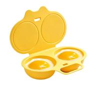 Cuociuova per microonde, antiaderente, a 2 camere | Portauova in camicia per cucinare, campeggio, colazione, panini, formaggio, hamburger, ristoranti, hotel per cucina