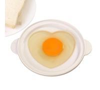 Cuociuova per Microonde Cuocitore Portatile a Forma di Cuore con Coperchio | Gadget da Cucina per la Cottura delle Uova per colazione a casa in camper nel dormitorio e ristorante