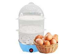 Cuociuova per uova sode | Fornello elettrico con 3 inserti | Utensile da cucina con spegnimento automatico per spaghetti di mais gnocchi Porridge