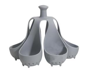 Cuociuova per uova sode, portauova in silicone, gadget per bollire le uova in silicone, per cuocere le uova in camicia, resistente alle alte temperature, si adatta in un cassetto, rende uova sode