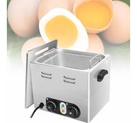 Cuociuova professionale, 2600 W, con cestello a rete, cuociuova elettrico ad alta capacità, 45 pezzi, controllo della temperatura e timer, teglia per cuocere le uova in camicia per ristorante