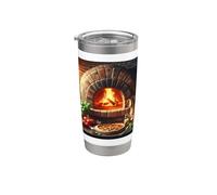 Cuoco dello chef della torta del mattone del forno della pizza Bicchiere termico in acciaio inox doppia parete