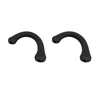 CUOFYUNL 10 paia di protezioni per le orecchie in morbido silicone con gancio per bocca, muffole per le orecchie, comode protezioni per le orecchie (Nera)