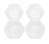 CUOFYUNL 2 confezioni di protezione per capezzoli a contatto in silicone trasparente, copertura protettiva per capezzoli per l'allattamento al seno