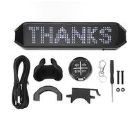 CUOFYUNL 225 X 55 X 15mm Segnale LED a colori 4 modalità Controllo APP Indicatori di direzione programmabili per bici Ricarica USB