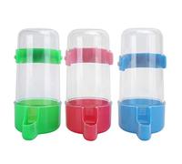 CUOFYUNL 3 Sets Alimentatore Automatico per Uccelli Bevitore d'Acqua Pappagallo Distributore di Contenitori per Bere