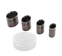 CUOFYUNL 4Pcs Leather Cutting Die Set Alloy Steel Oval Shape Manual Punching Molds DIY Craft Tools