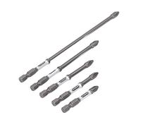 CUOFYUNL 5 pezzi punta per cacciavite S2 acciaio antiscivolo cacciavite magnetico set di punte per avvitatore a percussione trapano lungo