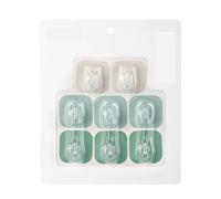 CUOFYUNL 8 pezzi gancio adesivo da appendere alla parete punzonatura bastone senza tracce su gancio per chiavi in stile nordico