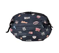 CUOFYUNL Borse della spesa riutilizzabili pieghevoli dello zaino alla moda per il viaggio di acquisto, blu navy, casual