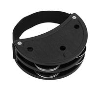 CUOFYUNL Giocattolo per agitatore per piedi da allenamento con tamburello in plastica con strumento a percussione con campana in metallo (Nera)