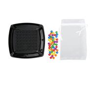 CUOFYUNL Gioco di eliminazione della palla Gioco da tavolo per scacchi con abbinamento di perline Gioco di società Strumento interattivo per la prima educazione dei bambini