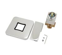 CUOFYUNL Maniglia per doccia Valvola in rame quadrata per montaggio a parete Doccia ruvida nel kit di finiture per rubinetti con valvola miscelatrice per bagno