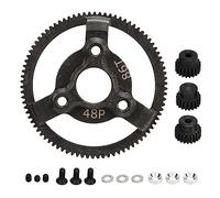 CUOFYUNL Pignone RC Set di ingranaggi cilindrici in acciaio temprato 48P 86T Ingranaggio cilindrico 19T 20T 21T Pignone per Slash 2WD 1/10 RC Car