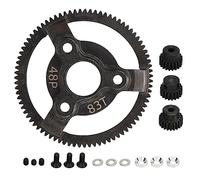 CUOFYUNL Set di ingranaggi cilindrici con pignone in acciaio temprato 48P 83T Set di ingranaggi cilindrici 19T 20T 21T per auto Slash 2WD 1/10 RC