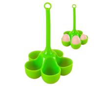Cuoio per uova in silicone - Bollitore per uova in silicone | Porta uova per uova sode | Supporto per bollitore per uova | Vassoio per cottura a vapore per uova in silicone resistent