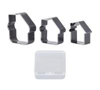 Cuoio taglio in lega d'acciaio in acciaio a forma di cuoio per fustella di cuoio strumento di monatura artigianale per progetti di artigianato in pelle 3 pezzi set 73 62 52mm