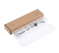 CUOPRU Yerba Mate Bombillas Set - include cannucce Mate zucca in acciaio inox con custodia per cannuccia, filtro per la testa rimovibile, perline colorate, spazzola per la pulizia (verde)