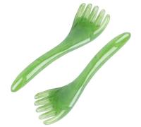 Cuor capelluto per capelli da 2 pc per la crescita dei capelli, massaggiatore per cuoio capelluto da 6, 5x2 '', caricatore portatile ed elegante per la crescita a cinque denti meridiani per l'uso