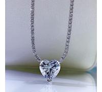 Cuore 12 mm Moissanite Gemstone Matrimonio Gioielli a Ciondolo