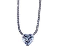 Cuore 12 mm Moissanite Gemstone Matrimonio Gioielli a Ciondolo
