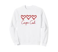 Cuore Amore Cape cod Rustico Spiaggia Cuori Massachusetts Felpa