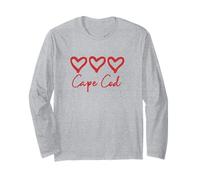Cuore Amore Cape cod Rustico Spiaggia Cuori Massachusetts Maglia a Manica
