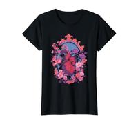 Cuore Anatomico Romantico Oscuro Goth Vittoriano Whimsigoth Maglietta con Stampa Grafica Economica, Donna, Nero, XS