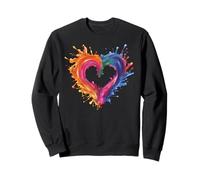 Cuore arcobaleno Bandiera LGBT Mese dell'orgoglio gay Giorno Felpa
