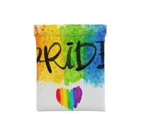 Cuore arcobaleno colorato stile acquerello LGBT Gay Pride, Spremere il portafoglio superiore da donna Borsa portaoggetti Piccola portamonete Portamonete