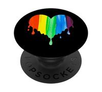 Cuore arcobaleno LGBTQ PopSockets PopGrip Adesivo