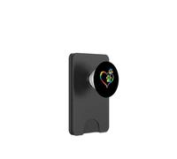 Cuore arcobaleno zampa stampa colorato amore PopSockets PopWallet per MagSafe