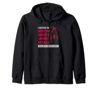 Cuore Attacco Survivor Widow Maker Recovery Forza Umorismo Felpa con Cappuccio