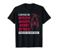 Cuore Attacco Survivor Widow Maker Recovery Forza Umorismo Maglietta