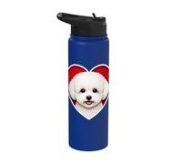 Cuore Bichon Frise Stainless Steel Insulated Water Bottle