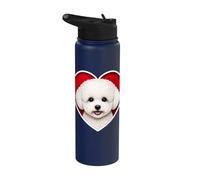 Cuore Bichon Frise Stainless Steel Insulated Water Bottle
