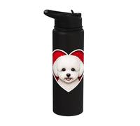 Cuore Bichon Frise Stainless Steel Insulated Water Bottle