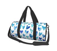 Cuore Blu Elegante Romantico Unico, Borsone da viaggio di grande capacità Borsa rotonda Borsa da viaggio sportiva Borsa da viaggio Borsa da fitness