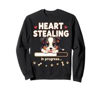 Cuore Border Collie Dog divertente regalo Collie Puppy Felpa