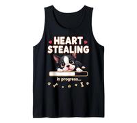 Cuore Boston Terrier Dog divertente regalo Bostie Puppy Canotta