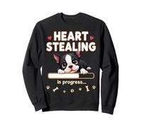 Cuore Boston Terrier Dog divertente regalo Bostie Puppy Felpa