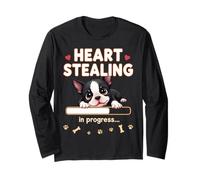 Cuore Boston Terrier Dog divertente regalo Bostie Puppy Maglia a Manica