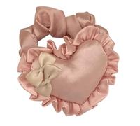 Cuore/Bowknot Forma Scrunchies Temperamento Corda per capelli Fotografia Primavera Coda di cavallo Tenere Colore Pianura Ragazza Corda per capelli