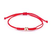 Cuore Bracciali Rosso Donne,Bracciale iniziale, braccialetti Bracciale Anima Gemella per Madre Figlia Sorella Fidanzato Migliori Amiche Braccialetto Amicizia Regalo per San Valentino - lettera G
