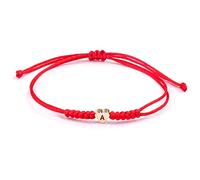 Cuore Bracciali Rosso Donne,Bracciale iniziale, braccialetti Bracciale Anima Gemella per Madre Figlia Sorella Fidanzato Migliori Amiche Braccialetto Amicizia Regalo per San Valentino - lettera A