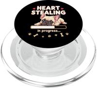 Cuore Bulldog francese divertente regalo cucciolo Frenchie PopSockets PopGrip per MagSafe