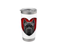 Cuore Cane Corso Bicchiere termico in acciaio inox doppia parete