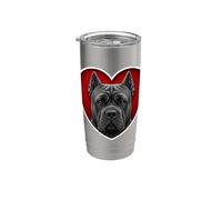 Cuore Cane Corso Bicchiere termico in acciaio inox doppia parete