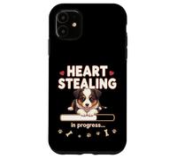 Cuore, cane da pastore australiano, regalo divertente per cuccioli australiani Custodia per iPhone 11