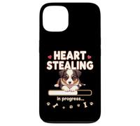 Cuore, cane da pastore australiano, regalo divertente per cuccioli australiani Custodia per iPhone 13